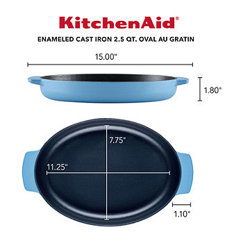 Calphalon Kitchen Essentials 13x9 Enamel Cast Iron Baker Pan