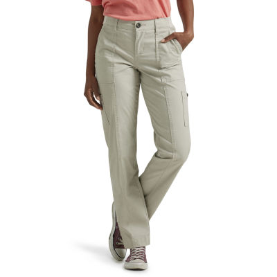 Lee Ultra Lux Womens Mid Rise Stretch Fabric Straight Cargo Pant