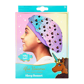 Afro Unicorn Satin Sleep Bonnet AU080, Color: Multi - JCPenney
