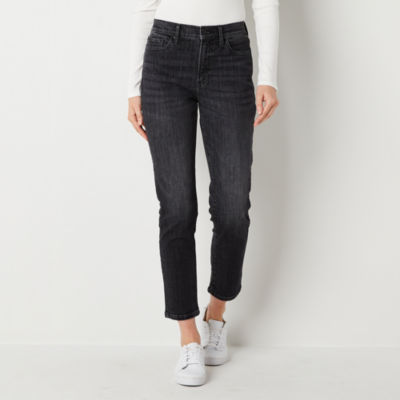 a.n.a Womens High Rise Straight Leg Jean