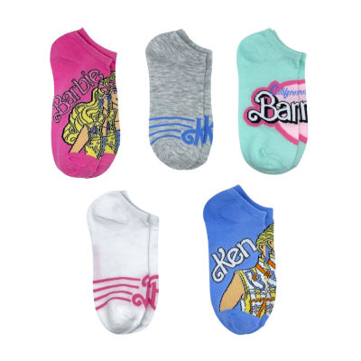 5 Pair Barbie Low Cut Socks Womens