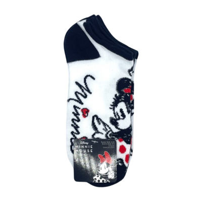 5 Pair Minnie Mouse Low Cut Socks Womens