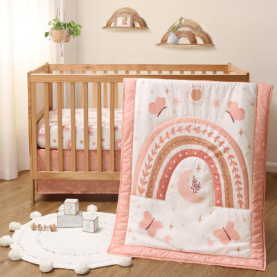 The Peanutshell Boho Rainbow 3-pc. Crib Bedding Set