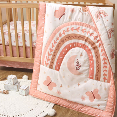 The Peanutshell Boho Rainbow 3-pc. Crib Bedding Set