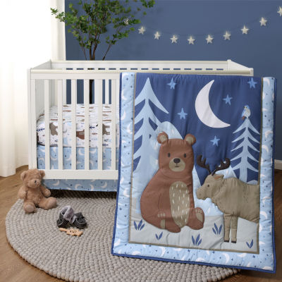 The Peanutshell Under The Stars 3-pc. Crib Bedding Set