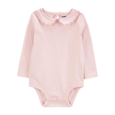 Oshkosh Baby Girls Round Neck Long Sleeve Bodysuit