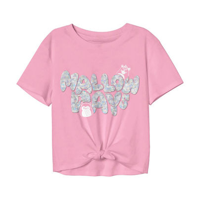 Little & Big Girls Round Neck Short Sleeve Squishmallows Graphic T-Shirt