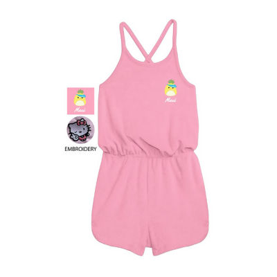 Little & Big Girls Sleeveless Squishmallows Romper