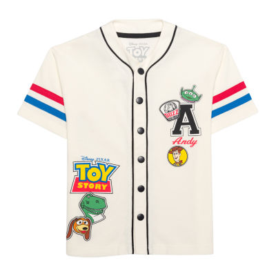 Disney Collection Little & Big Boys Y Neck Short Sleeve Toy Story Jersey