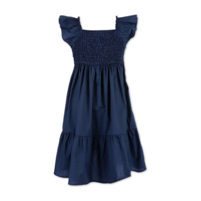 Speechless Big Girls Short Sleeve Ruffled Babydoll Dress