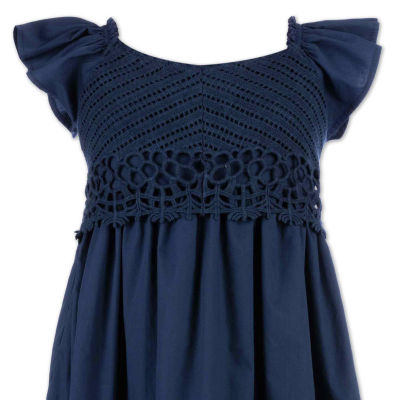 Speechless Big Girls Short Sleeve Ruffled Babydoll Dress