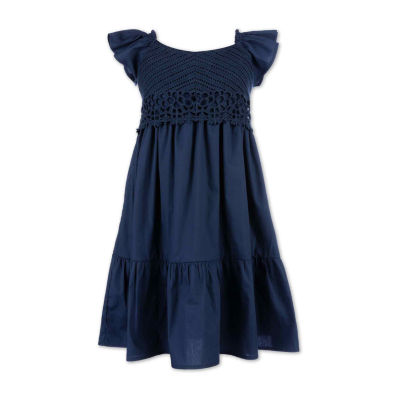 Speechless Big Girls Short Sleeve Ruffled Babydoll Dress