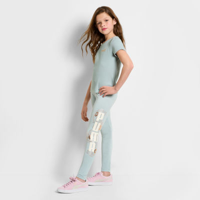 PUMA Big Girls High Rise Skinny Full Length Leggings