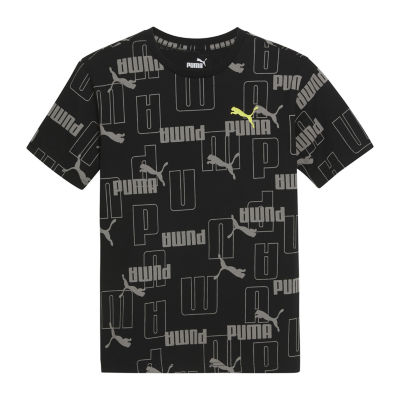 PUMA Big Boys Crew Neck Short Sleeve Graphic T-Shirt