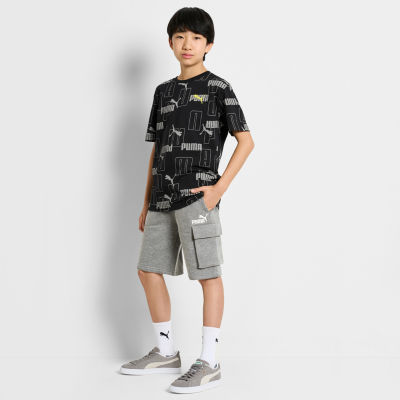 PUMA Big Boys Crew Neck Short Sleeve Graphic T-Shirt