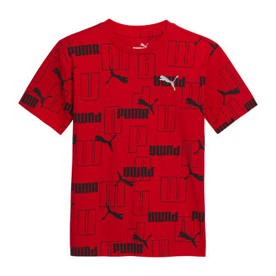 PUMA Big Boys Crew Neck Short Sleeve Graphic T-Shirt