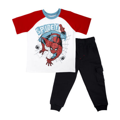 Toddler Boys 2-pc. Fleece Spiderman Pant Set