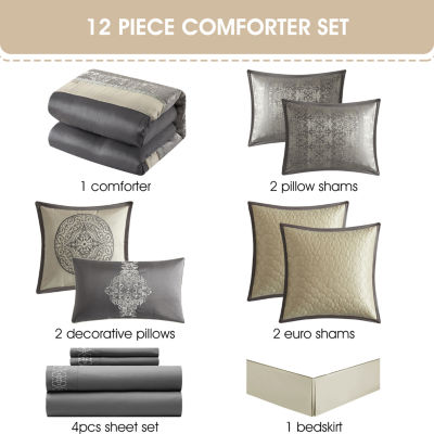 Stratford Park Tiago 12-pc. Lightweight Comforter Set