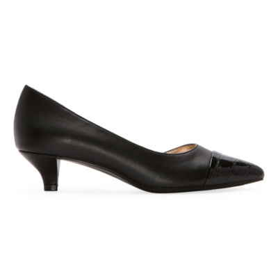 east 5th Desper Womens Pointed Closed Toe Kitten Heel Pumps