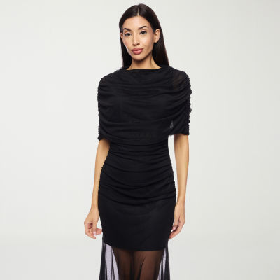 Premier Amour Womens Elbow Sleeve Evening Gown