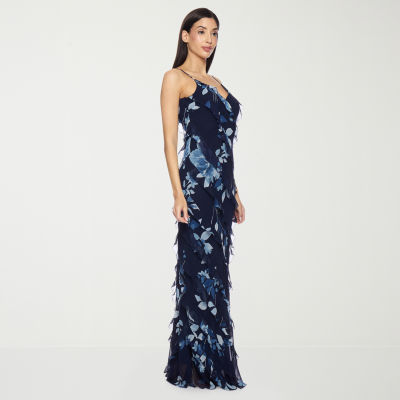 Premier Amour Womens Sleeveless Floral Maxi Dress