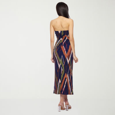 Premier Amour Womens Sleeveless Midi Sheath Dress