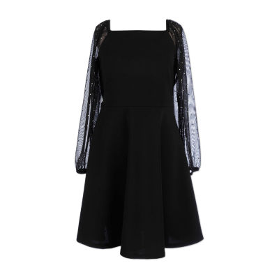 Speechless Big Kid Girls Long Sleeve A-Line Dress