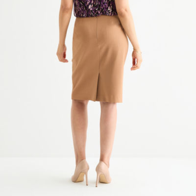Black Label by Evan-Picone Womens Suit Skirt, Color: Dark Camel