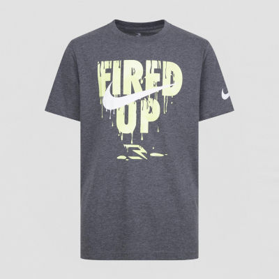 Nike 3BRAND by Russell Wilson Big Kid Boys Crew Neck Short Sleeve Regular Fit Graphic T-Shirt