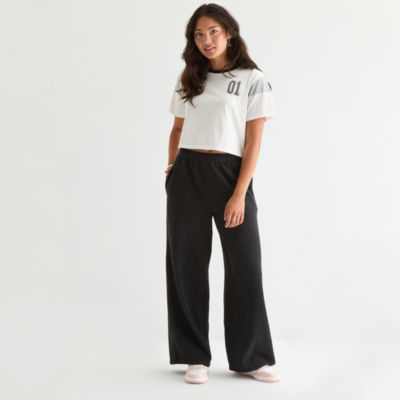 Arizona Womens Wide Leg Regular Fit Juniors Pull-On Pant