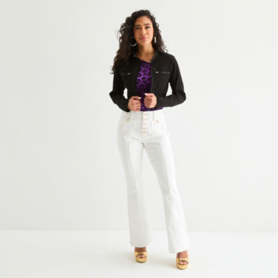 Bold Elements Womens Denim Midweight Cropped Jacket