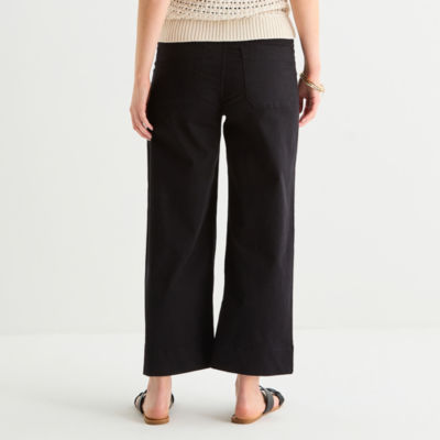 a.n.a Womens Straight Highest Rise Cropped Pant
