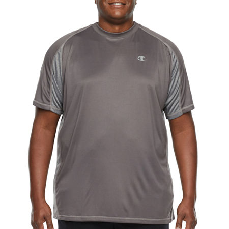 Champion Big and Tall Mens Crew Neck Short Sleeve T-Shirt, 3x-large , Black
