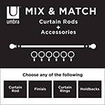 Umbra Mix & Match Acrylic Column 2-pc. Finials