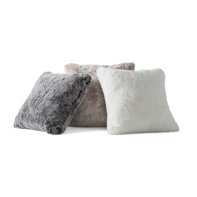 Loom + Forge Tipped Fur Square Throw Pillow