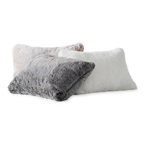 Loom + Forge Tipped Fur Lumbar Pillow