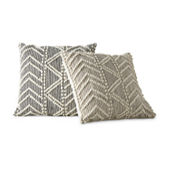 Five Queens Court Woodstock Indigo 18 Square Decorative Throw Pillow