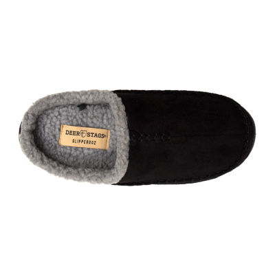 Deer Stags Nordic Mens Clog Slippers Wide Width