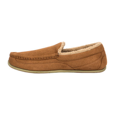 Deer Stags Spun Mens Moccasin Slippers