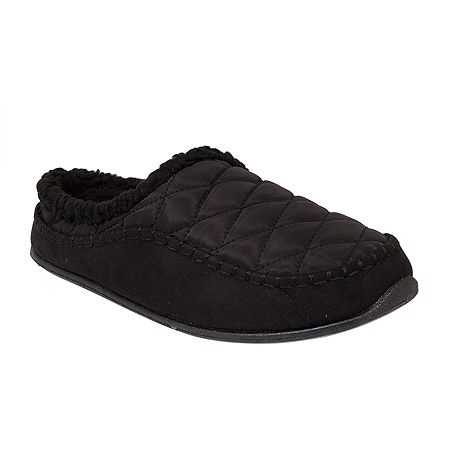 Deer Stags Alma Mens Clog Slippers, 9, Black
