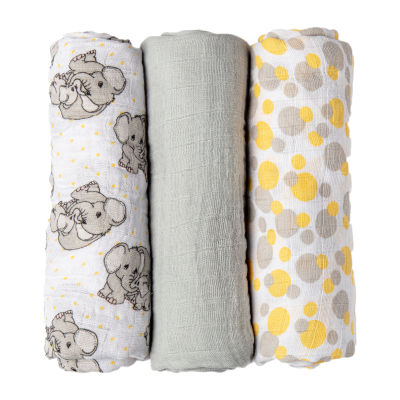 3 Stories Trading Company 3-pc. Swaddle Blanket