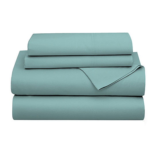 Color Sense Premium Cotton Blend Wrinkle-Resistant Sateen Weave Sheets and Pillowcases