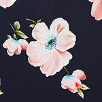 Perceptions Plus 3/4 Sleeve Floral Puff Print Jacket Dress