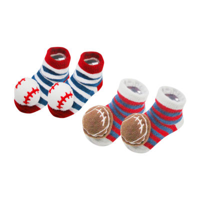 Piper & Jax Rattle 012 Months Baby Boys 2 Pair Baby Booties, Color