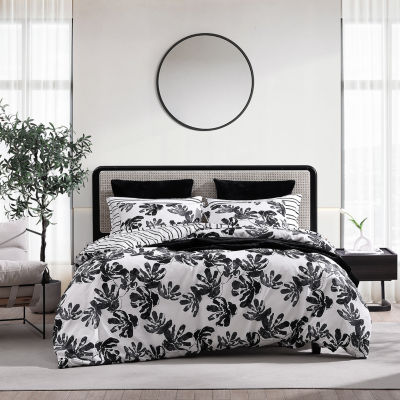 City Scene Zander Comforter Set - White - King