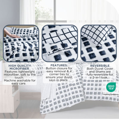 City Scene Urban Shibori Duvet Cover Set