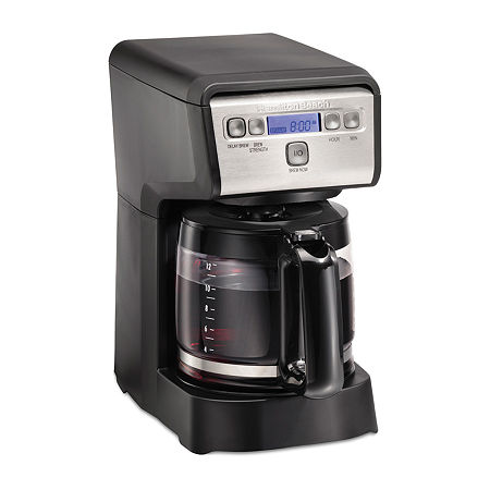 Hamilton Beach 12 Cup Compact Programmable Coffee Maker, One Size, Black