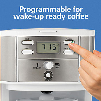 Hamilton Beach 2-Way Programmable Coffee Maker 49933, Color: White -  JCPenney