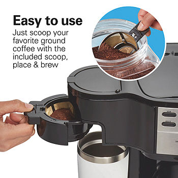 Hamilton Beach The Scoop Two Way Brewer Single Serve and 12 cup