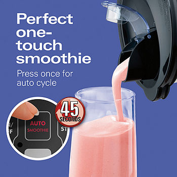 Hamilton Beach Smoothie Smart Blender with 5 Speeds & 40 oz Glass Jar,  Black (56206)